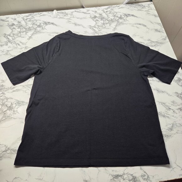 Lands' End Extra Large Navy Black V Neck Crewneck Shortsleeve Tees Bundle of 3 - Picture 9 of 10